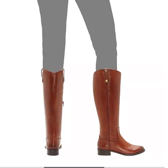 New in Box INC Wide Calf Fawne Leather Riding Boots 7.5 - Picture 5 of 8